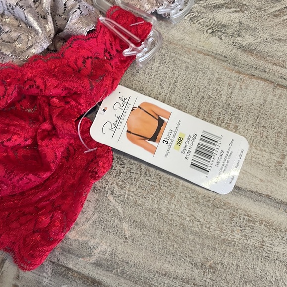 Rene Rofe 3 Pack Padded Lace Bra - Picture 2 of 6